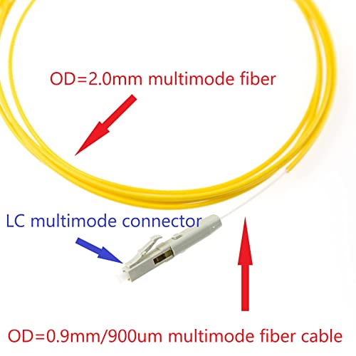100Pcs Lc Mm Fiber Optic Quick Connectors Multimode 50/125Um Fiber Mechanical Fast Connectors Adapter For 0.9Mm/2.0Mm/3.0Mm Multimode Fiber Cable #TOP3