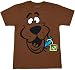 Scooby Doo Face Adult T-Shirt-Large