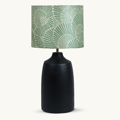 DREAMY WALLS 21'' Metal Base Table Lamp for Bedroom, Living Room ...