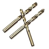 1. Gerader Rundschaft. Shenyitool 1-13mm HSS M35 Cobalt Beschichtet Spiralbohrer Holz/Metall-Lochschneider Rundschaft Gun Bohrer Werkzeug (Color : 2pcs, Size : 10mm)