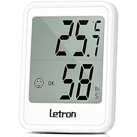Room Thermometer, Digital Hygrometer and Indoor Thermometer Temperature Monitor, Accurate Thermometer and Humidity Meter for Home, Office, Reptile, Nursery and Greenhouse