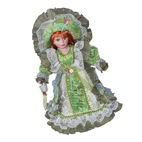 WNXGNHO Estatua De Muñeca De Cerámica Victoriana Clásica Decoración Y Juguete De Juego Seguro para Niños De Muñeca De Estilos Retro Cerámica Hecha a Mano