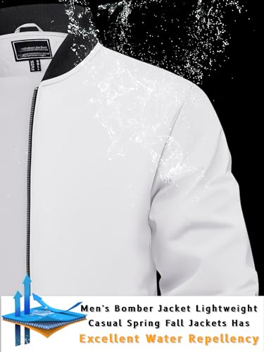 TACVASEN Men's Lightweight Jacket Spring Bomber Fall Windbreaker Casual Stylish Coats with Pockets4