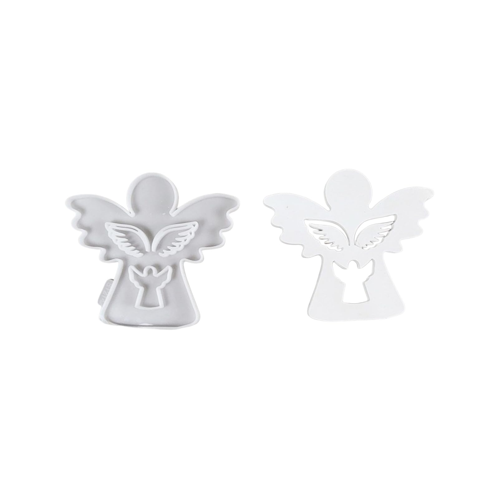Tsophreniq Cherubs with Heart Star Casting Molds Ornament Molds Silicone Plasters for Home Decorations Castings
