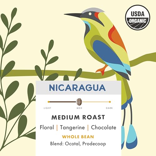 Pachamama Organic Coffee - Medium Roast Whole Bean Coffee Bundle - 2x10 oz bags - Five Sisters + Nicaragua - Farmer Owned & Regenerative