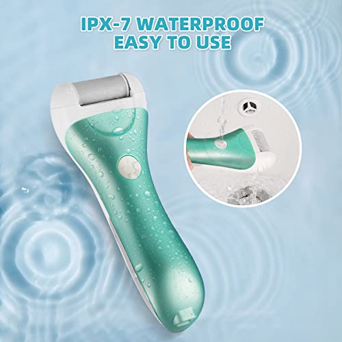 Callus Remover For Feet, Nicebirdie Electric Foot File Callus Removers Rechargeable Waterproof Pedicure Tools Foot Scrubber Shaver Feet Care Tool For Cracked Heels Dead Skin （Blue） #TOP3
