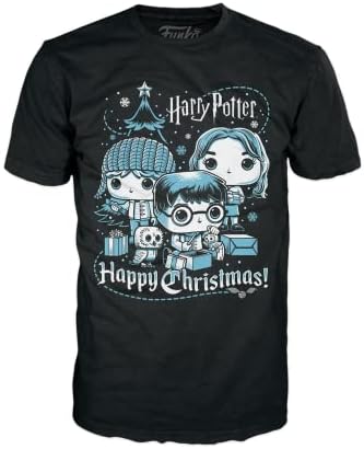 Funko Boxed Tee: Harry Potter Holiday- Ron, Hermione, Harry- XL Funko Boxed Tee: Harry Potter Holiday- Ron, Hermione, Harry- XL | Pop Harry Potter | 1 Funko Boxed Tee: Harry Potter Holiday- Ron, Hermione, Harry- XL | Pop Harry Potter
