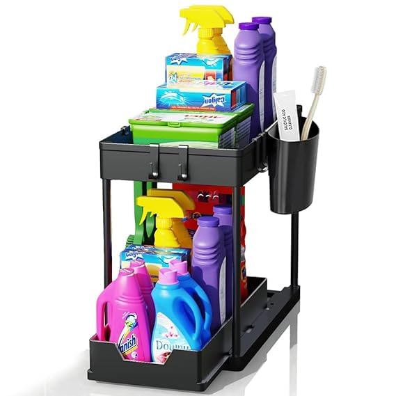 Shelves For Racks For Storage Multipurpose Cabinet Organizer Organizer For Kitchen Storage Rack Under Sink For Bathroom - Kitchen Accessories Items Rack Organizers,Large-image-9