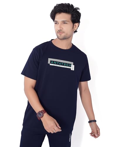 Image of WEET Cotton T-Shirt and Pyjama Set for Men,Night Wear for Men,Men's Pyjama Set 127