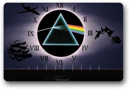Yuerb Doormat Personalize Decor Carpets ? Door Mats Pink Floyd Dark Side of The Moon Machine Washable s Indoor Outdoor House Doormats Area Rugs Entryway Mats 23.6"x 15.7" inch