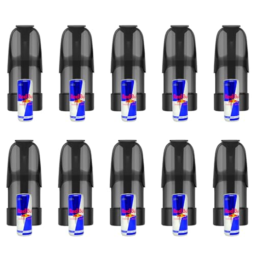 ECOCCO ドクターベイプ Dr.vape Model3専用 Dr.Vape Model3互?用風味カートリッジ|日本製純正互換リキッドPOD? | ニコチン・タールフリー?? 電子タバコ VAPE 濃厚爆煙仕様 禁煙 (10個, レッドブル)