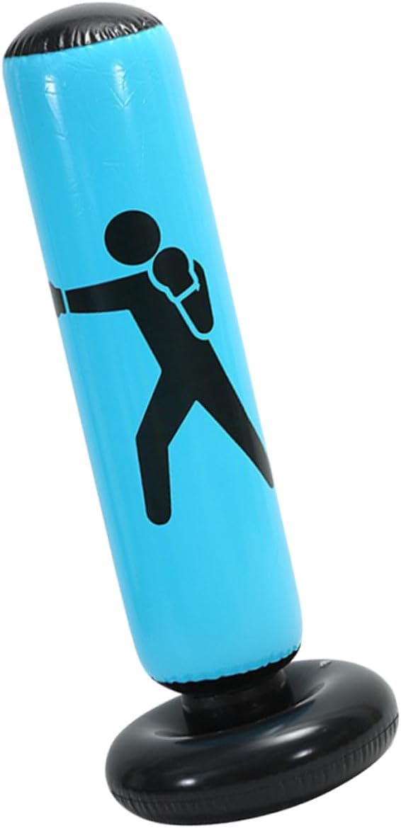 Inflatable Boxing Bag for Adults and Thickened Standing Punching Tumbler Training Bag for Home and Gym Workout