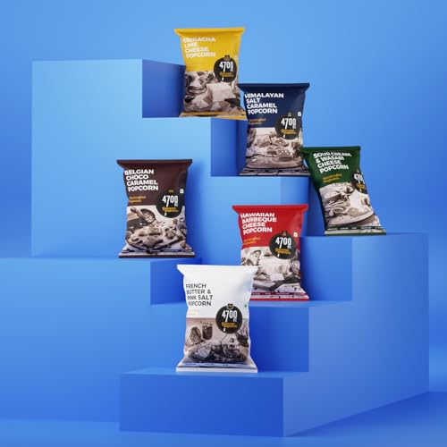 Image of 4700BC Gourmet Popcorn, Hawaiian BBQ Cheese, Pouch, 35g*4:140g (Pack of 8)