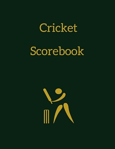 Cricket Scorebook: 100 Innings Cricket Scorebook for Scorers | Cricket Score Record Book | Cricket Batsman and Bowler Match Stats |