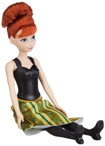 Image of Disney Frozen Anna Fashion Doll with Brushable Hair to Style, Posable Toy in Signature Look Inspired Frozen Movie
