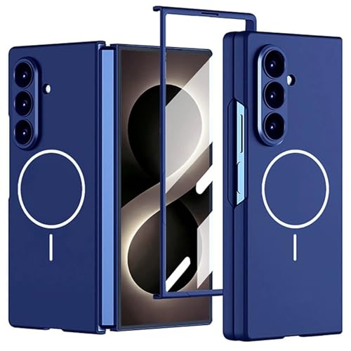 Coque Samsung Z Fold 8 MagSafe bleue idéale pour le bureau ou trajet