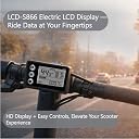 VGEBY Electric Bike LCD Display, S866 Waterproof Cycle Bike Computer 24V 36V 48V Electric Scooter Control Panel with SM Plug for Electric Bicycle E-Bike gallery image