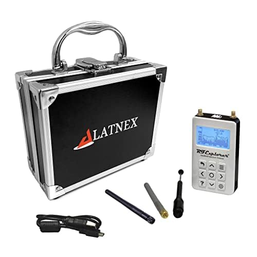 LATNEX RF Explorer Digital Handheld Spectrum Analyzer 6G Combo Plus - Slim with Aluminum Carrying Case