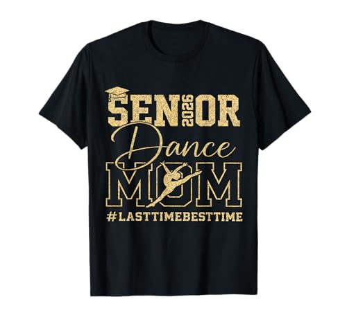 Retro Dance Senior Mom 2026 Dancing Senior Mom Class of 2026 T-Shirt