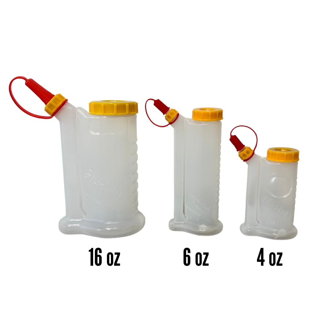 Family 3 Pack Wood Glue Bottles - 4oz, 6oz, 12oz | Woodworking Glue Dispenser with Pump
