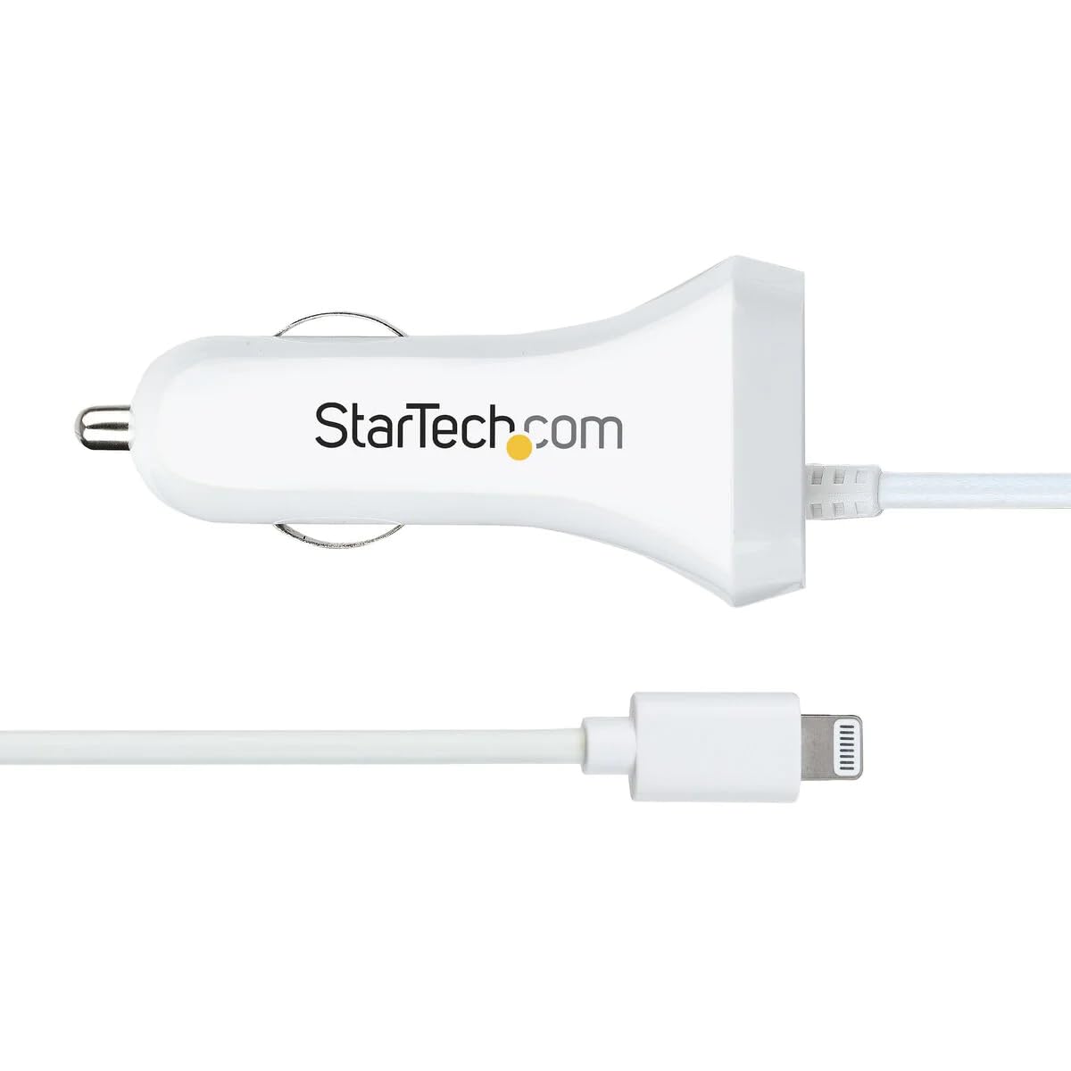 StarTech 2-Port 12W USB KFZ-Ladegerät, Weiß (USBLT2PCARW2)