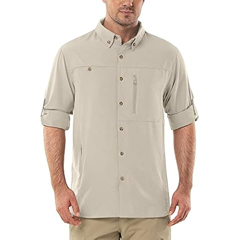 Outdoor Ventures Men's Long Sleeve Safari Shirt Cover