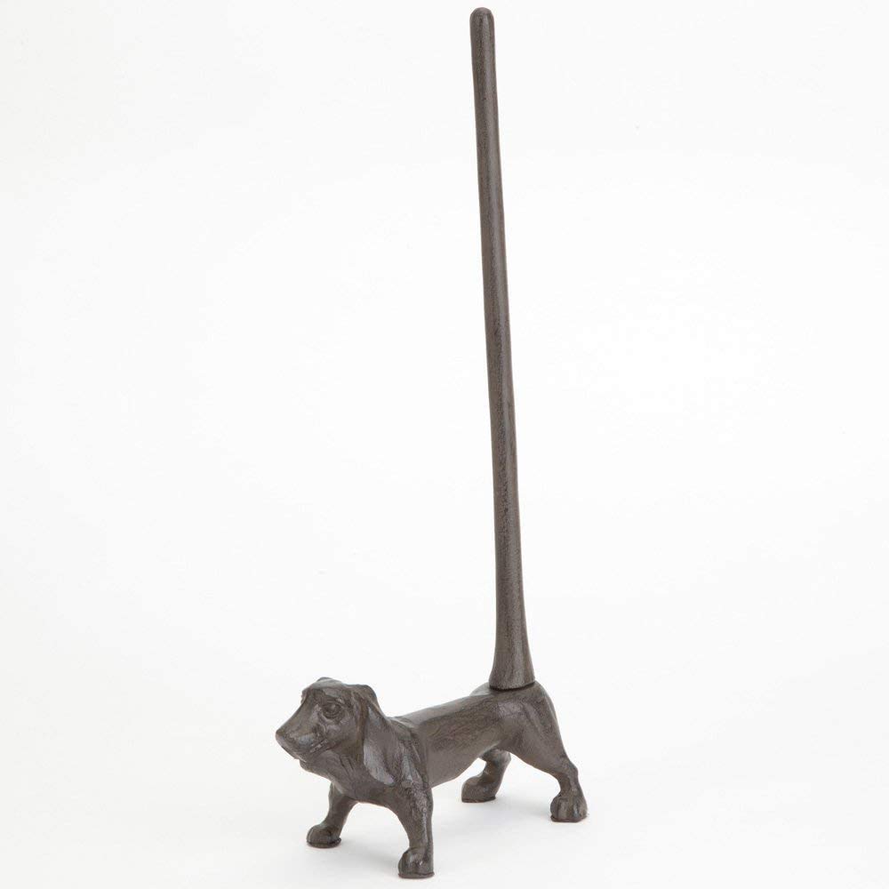 Porte-rouleau de papier toilette en fonte style chien 2 cuisine et salle de bain
