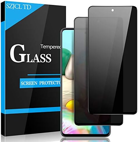 [2 Pack] Samsung Galaxy A71/A72 Privacy Screen Protector 4G/ 5G, 9H Tempered Glass Anti-Spy Screen [Anti-Scratch] [Bubble Free] [Full Coverage] [Case Friendly] for Galaxy A71/A72 | Galaxy S10 Lite | Galaxy Note 10 Lite