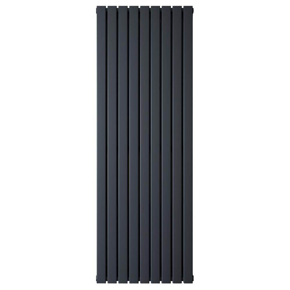Milano Erin Anthracite Vertical Double Flat Panel Convector Radiator - 1780mm x 630mm