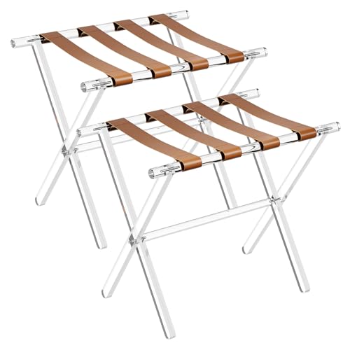 Sumerflos Acrylic Luggage Rack for Guest Room - Foldable