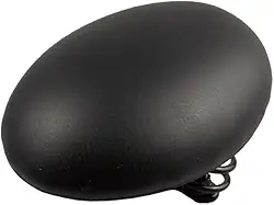 Mikikit Almofada de assento de bicicleta absorvente de choque, selim elástico alto para equitação confortável, ajuste para homens e mulheres para longas distâncias, preto