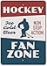 BCTS Panneau de zone de hockey pour fan de hockey Man Cave Plaque de hockey Decor drôle vintage en métal 20,3 x 30,5 cm
