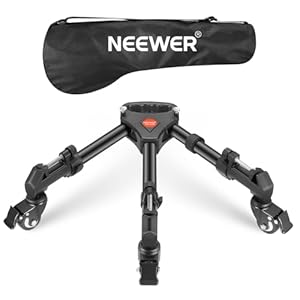 NEEWER Photography Tripod Dolly, Heavy Duty 33lbs Capacity Tripod Wheels with 2 inch Rubber Wheels, Adjustable Leg Mount and Carry Bag for Canon Nikon Sony DSLR Cameras Camcorder Photo Video Lighting