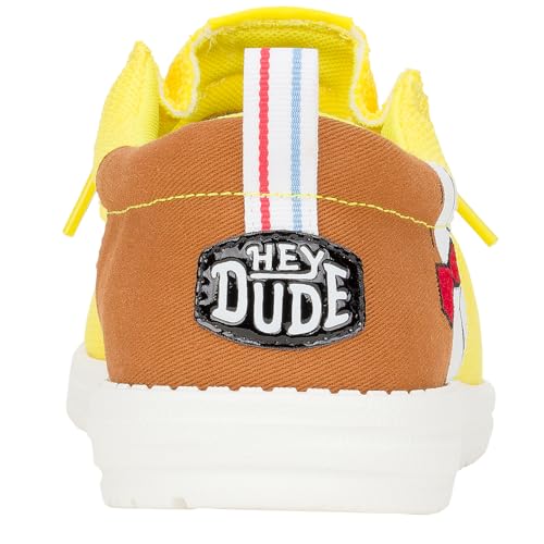 Image of HEYDUDE X Spongebob, Men's Slip-on Loafers, Comfortable & Light-Weight