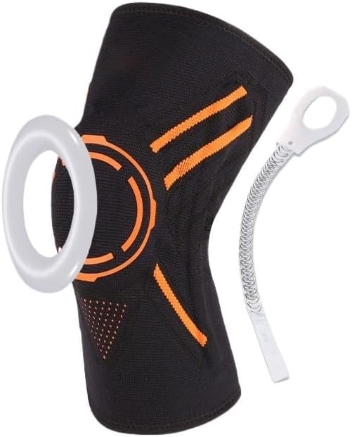 Exercise, Protection Silicone Sports Knee Pads for Men and Women's Running Professional Protective Gear Knee Meniscus Protection for Fitness, Cycling, Running, Playing Football