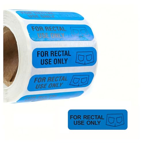 for Rectal Use Only Stickers - 500 Count, 0.5