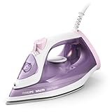 Philips Walita Série 3000 Ferro a Vapor – Base Cerâmica, Sistema de Vapor 140g, Vapor Contínuo 15g/min, Função Antigotejamento, Ponta de Precisão Tripla (DST3010/32)