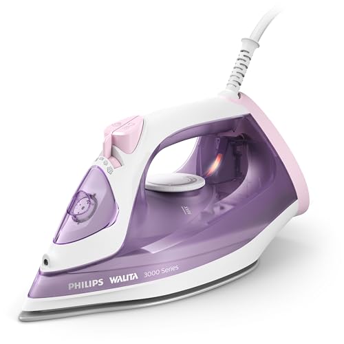 Philips Walita Série 3000 Ferro a Vapor – Base Cerâmica, Sistema de Vapor 140g, Vapor Contínuo 15g/min, Função Antigotejamento, Ponta de Precisão Tripla (DST3010/32)