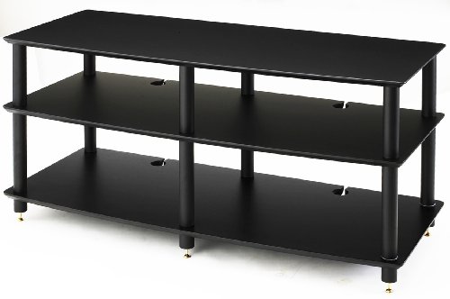 Sound Magic AV03BLB 艶消し黒　オーディオラック Amazon | Sound Magic AV03BLB 艶消し黒棚板 黒支柱 オーディオ