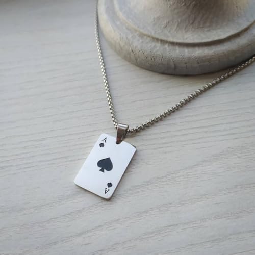 Image of SALTY ALPHA Anti Tarnish Stainless Steel Locket Neck Chain for Men | Stylish Pendant Necklace | Jewellery Accessories for Boys | Minimal Jewelry | Gifts for Boyfriend & Husband | Gift for Diwali, Christmas, Marriage, Birthday, Rakhi