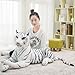 hokkk 30-110 cm Grande Pantera Leopardo Peluche Gigante Tigre Bianca Pantera Nera Morbido Cuscino Animale Farcito Bambola Animale Giocattoli per Bambini 30 cm 4