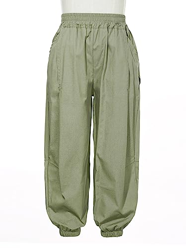 Boys Classic Baggy Pull On Cargo Pants Elastic Waist Casual Jogging Trousers Athletic Sports Bottoms Activewear3