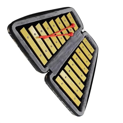 Glockenspiel Percussion Instrument Teaching Tool Wooden Carillon Harp 16-tone Aluminum Keys