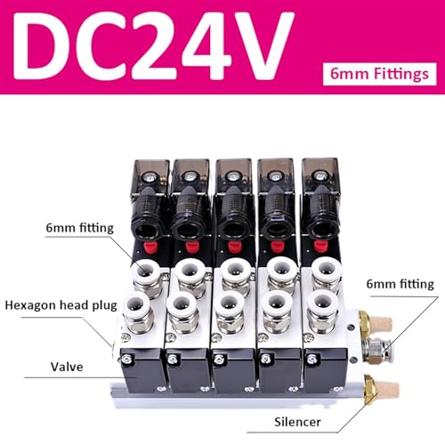 Électrovanne 4V210-08 sur collecteur 12 stations pour simplifier vos circuits d'air - 3