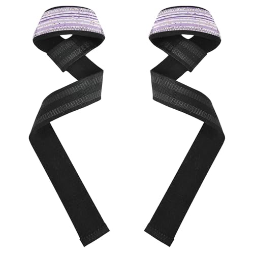 Nander Bar Wave Point Wrist Straps for Weightlifting,Lifting Straps with Neoprene Cushioned Wrist Padded and Anti-Skid Silicone for Strength Training,Bodybuilding,Deadlifting