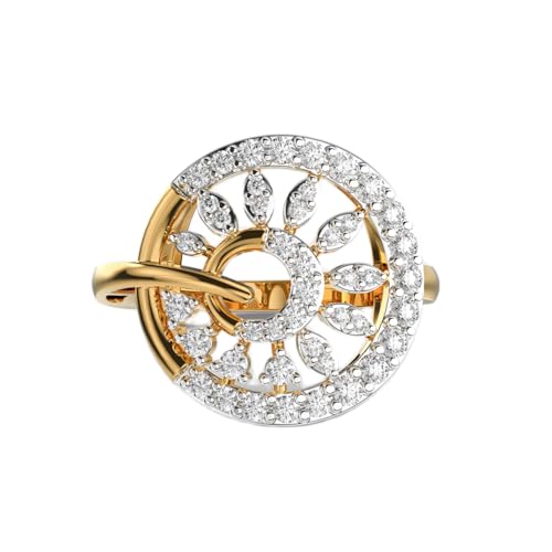 Bague d'éternité moissanite en argent 925 plaqué or un bijou de luxe fait main pour femme