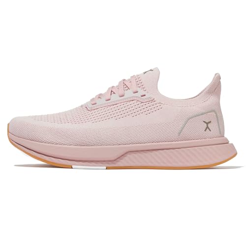 Image of Flux Footwear Men's and Women's Adapt Runner Wide Toe-Box Natural Movement Shoes with Breathable Knit Upper & UltraFlex Midsole Lightweight Shoes for Running, Walking & Everyday Wear - Blush
