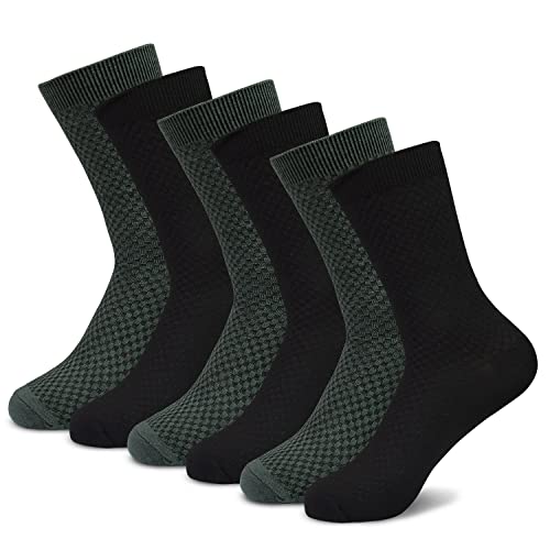 GRPSKCOS Herren Wadensocken Multipack 6 Paar Ideal für Arbeit und Freizeit Atmungsaktive bequeme weiche Business Socken(03 Mehrfarbig②(6er Pack), 43-47) Cover