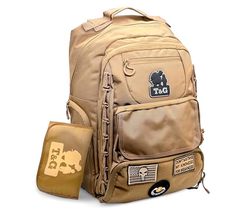 Image of Toddlers And Gunners Dad Diaper Bag, With Diaper Changing Mat, USB Port & Laptop Compartment. Diaper Bag Backpack with Straps for Stroller. Large Diaper Bag for men and women (Coyote Brown)