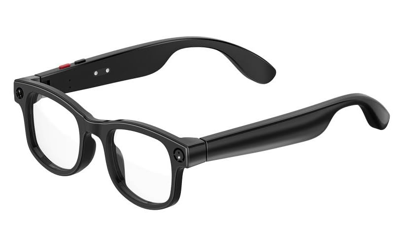 Aeoss AI Video Smart Glasses for Men & Women- Real-Time Translation, 8MP HD Video Recording Camera, Bluetooth Audio/Calls, Voice Assistant for Outdoor Sports & Driving